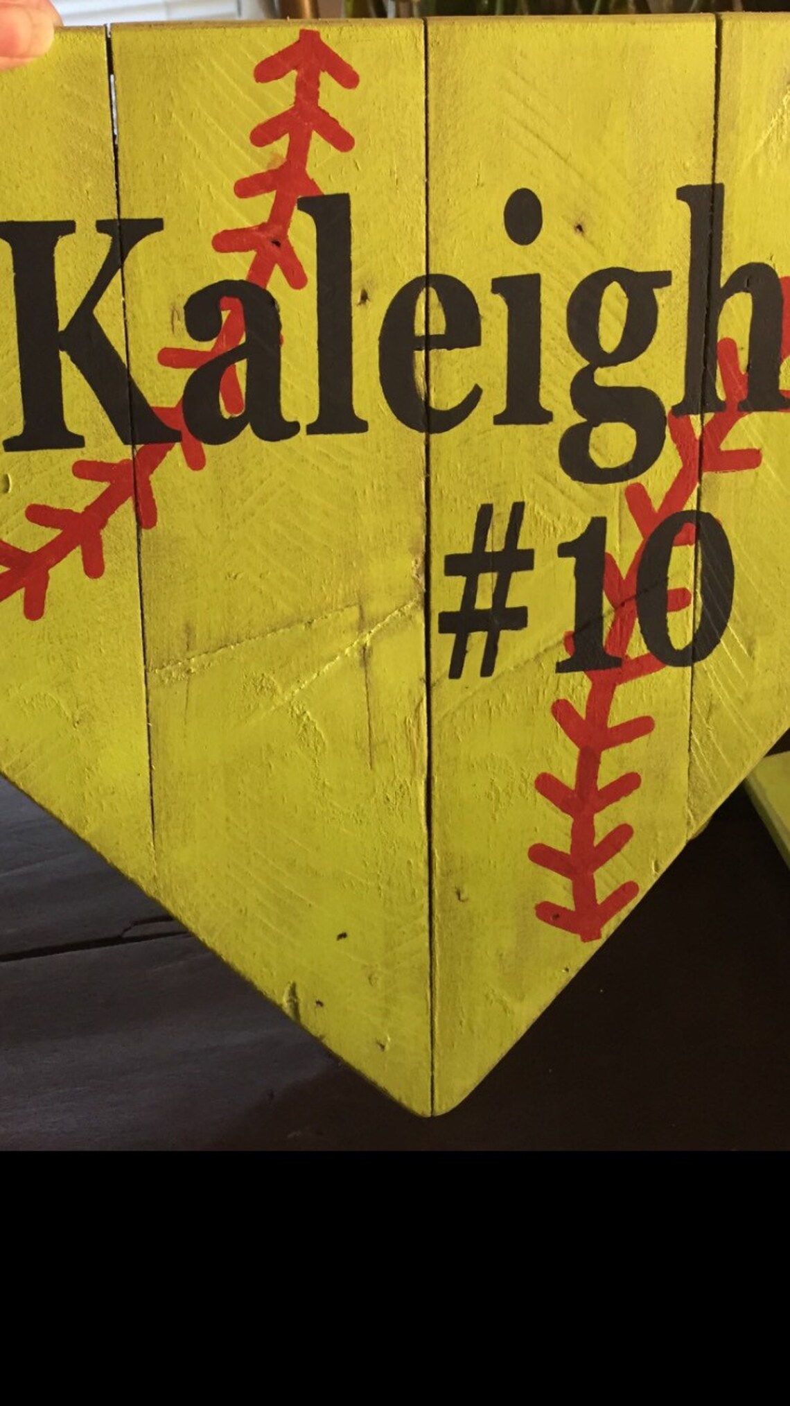 Softball Sign Handmade Hand Painted Softball Sign Girls Etsy