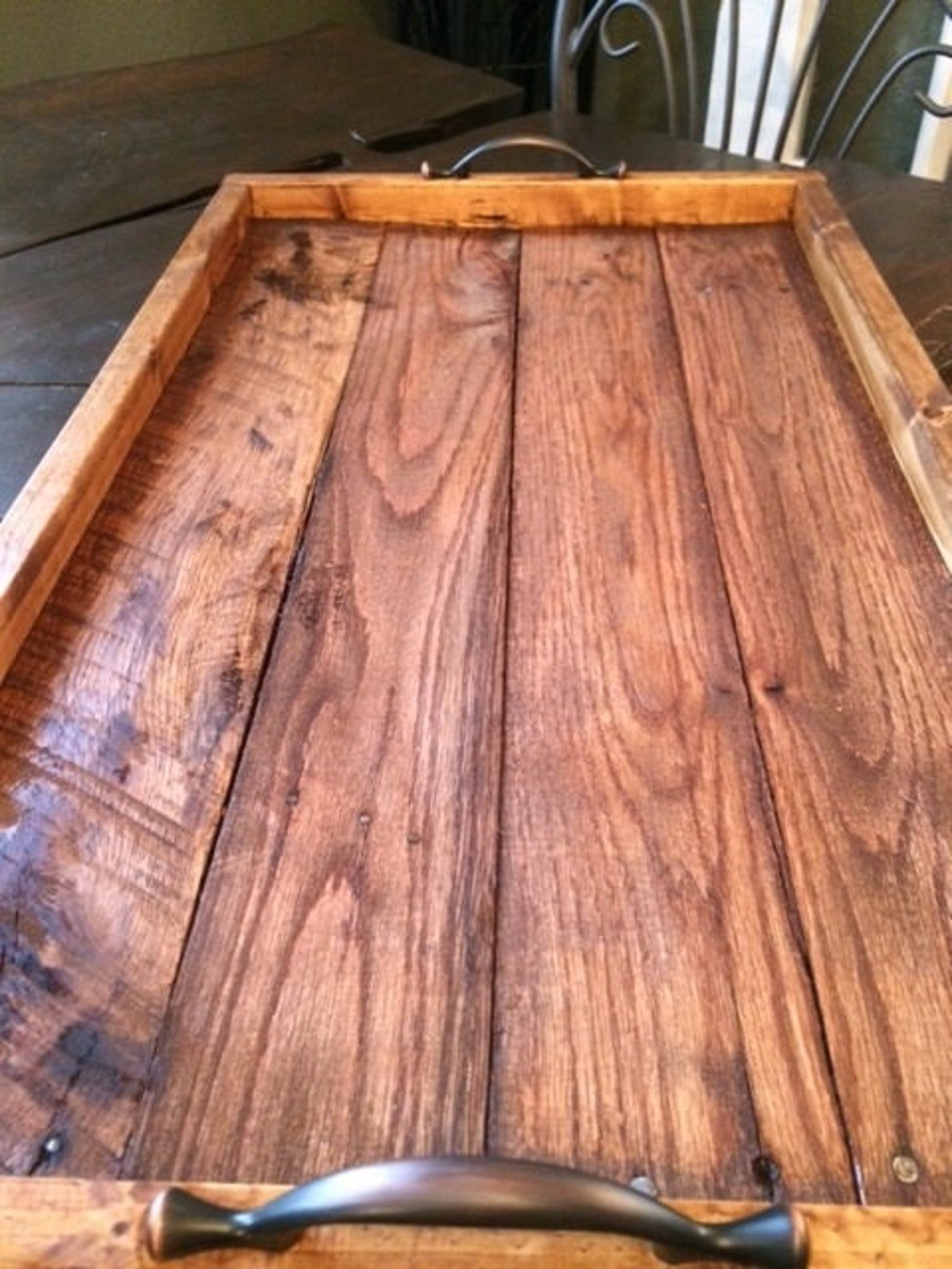 Serving Tray Reclaimed Wood Serving Tray Wood Serving Tray Etsy