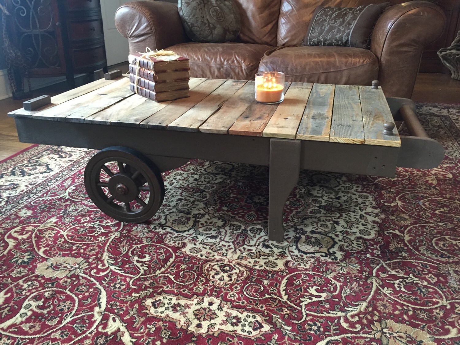 Cart Coffee Table Coffee Table Industrial Coffee Table Etsy