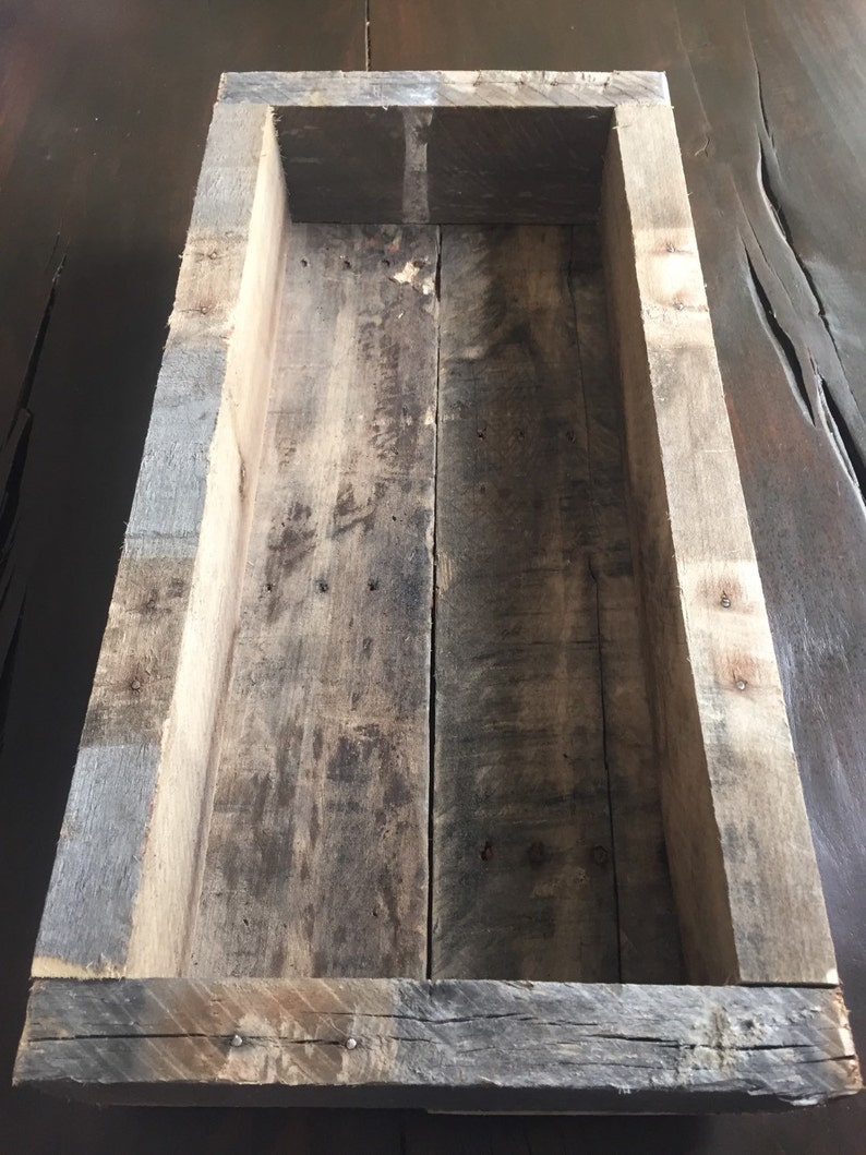 Handmade reclaimed wood storage bin storage box industrial Etsy