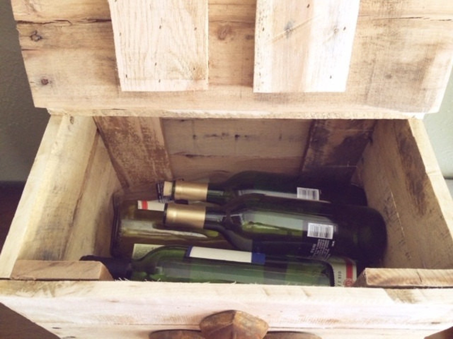 Storage Box Wine Storagewooden Box Reclaimed Wood Box Etsy