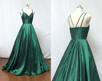 Green Prom Dress Etsy