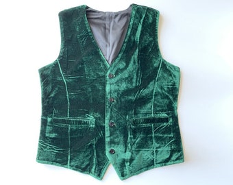 Vest Figured Velvet Waistcoat 