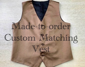 Custom Matching Vest