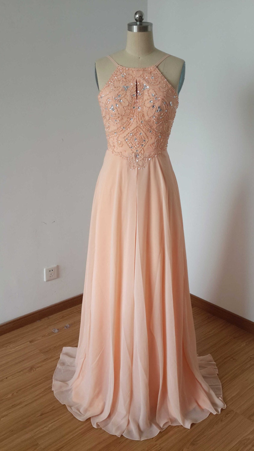 Spaghetti Straps Ruched Sheath Short Prom Dress Peach
