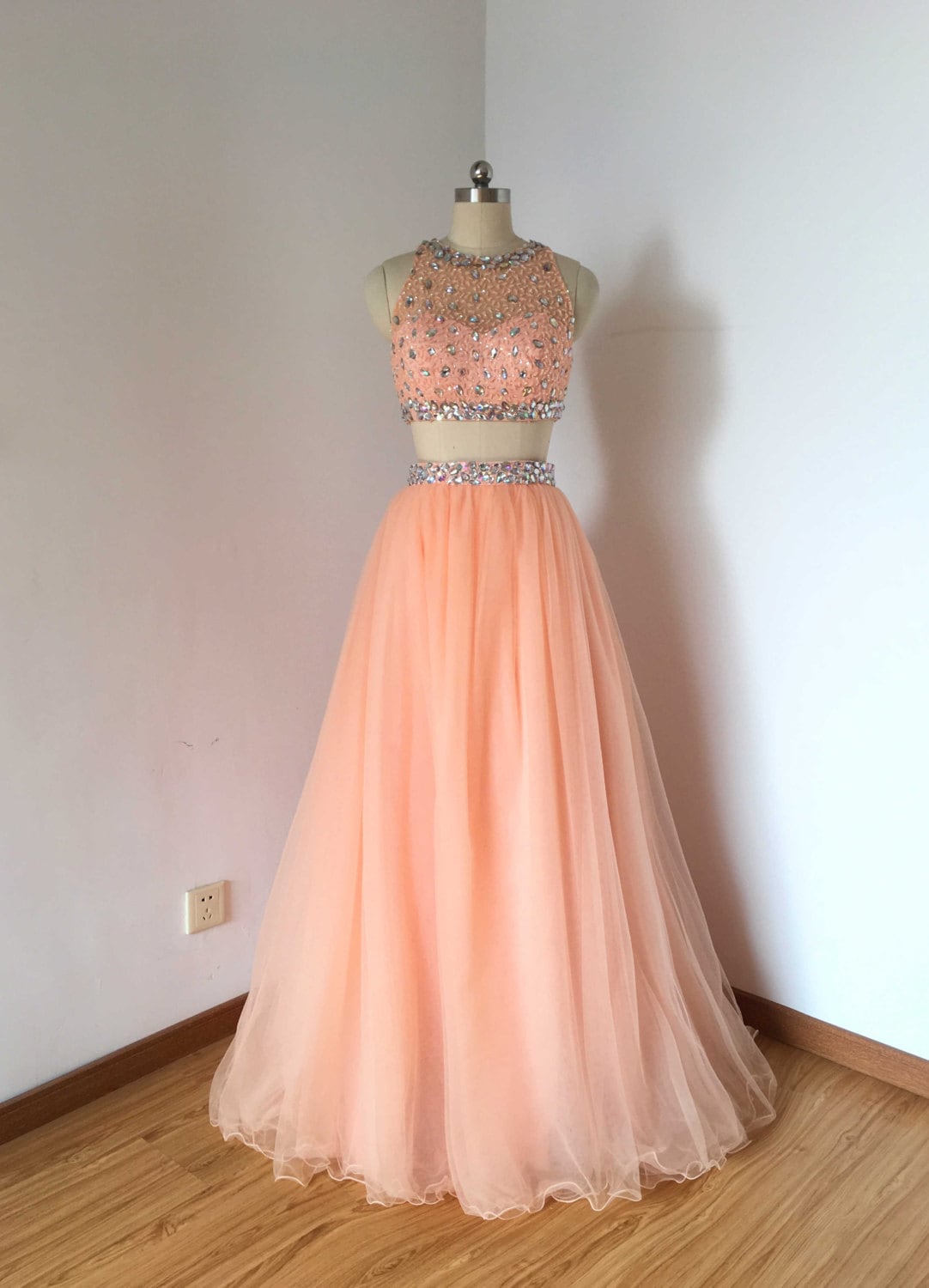 Cheap Two Piece Prom Dresses, Sexy 2 Piece Prom Gowns On Sale
