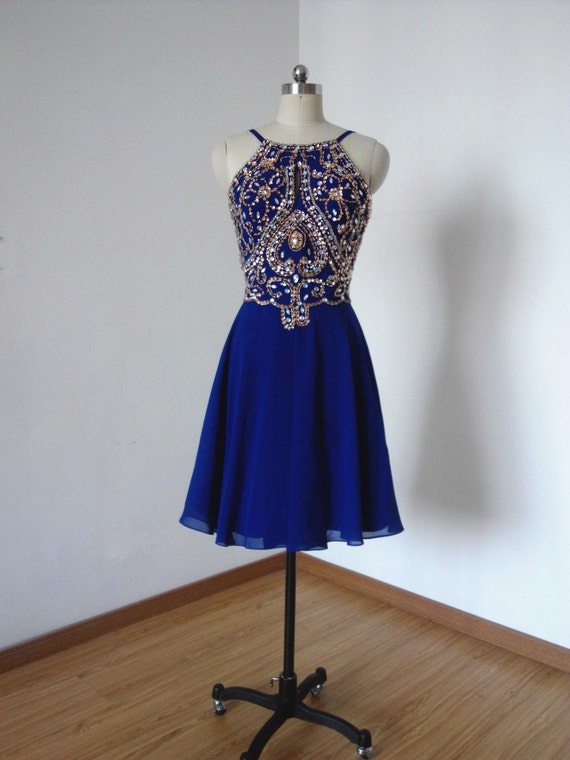 blue short homecoming dresses