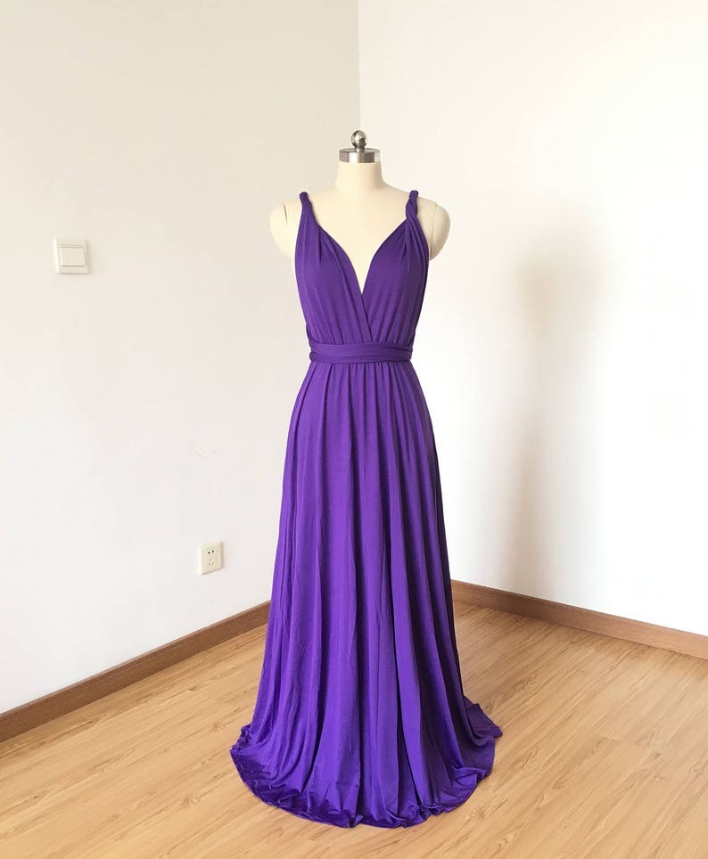 purple spandex dress