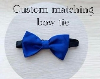 Custom matching bow tie