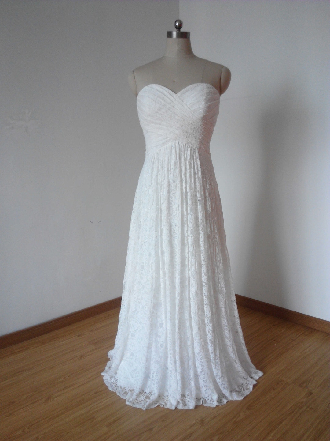 Sweetheart Neckline Back Lace-Up Satin Cutout Dress Ivory main image 1