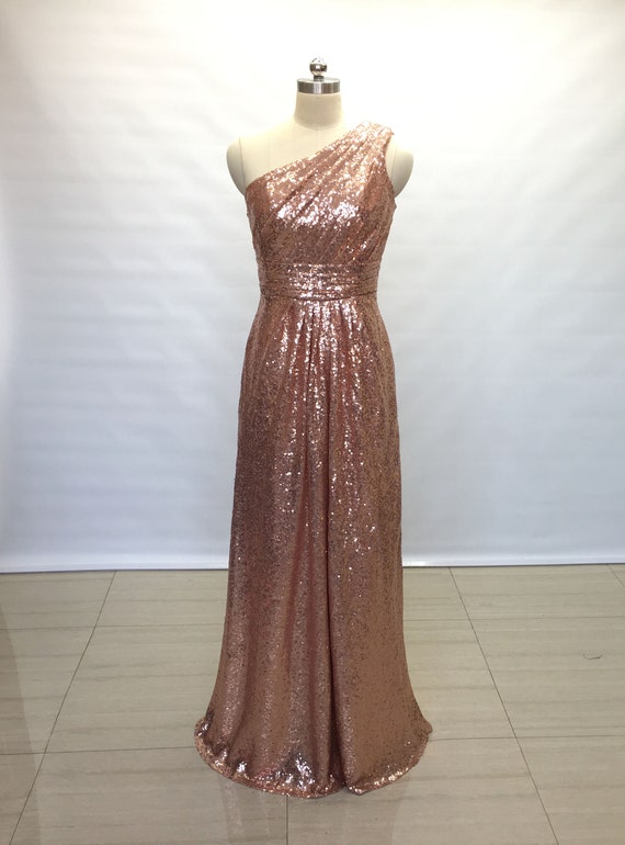 a line rose gold dress