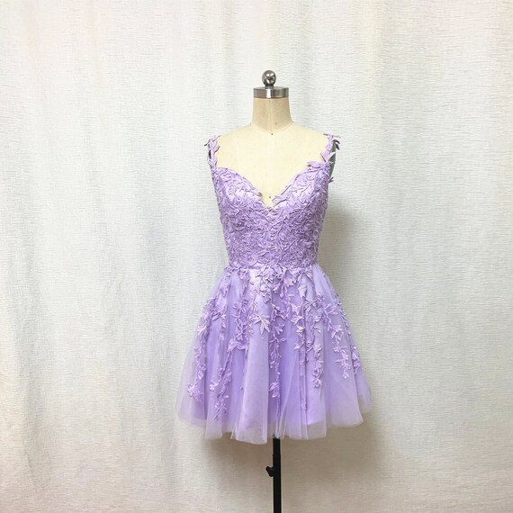 Lilac top homecoming dresses