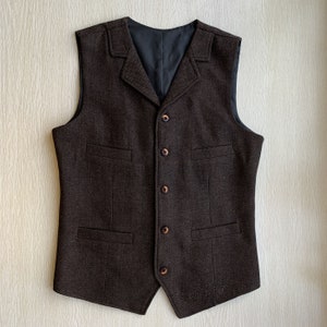 Made to Order Brown Men's Suit Vest - Etsy