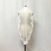 One Tier Lace Trim Light Ivory Wedding Veil with Comb 
