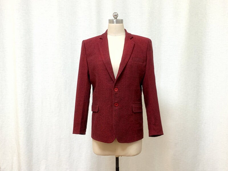 Maroon suit shop jacket mens