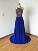 Long Prom Dress, Prom Dress, Spaghetti Straps Prom Dress, Royal Blue Prom Dress, Chiffon Prom Dress, Backless Prom Dress
