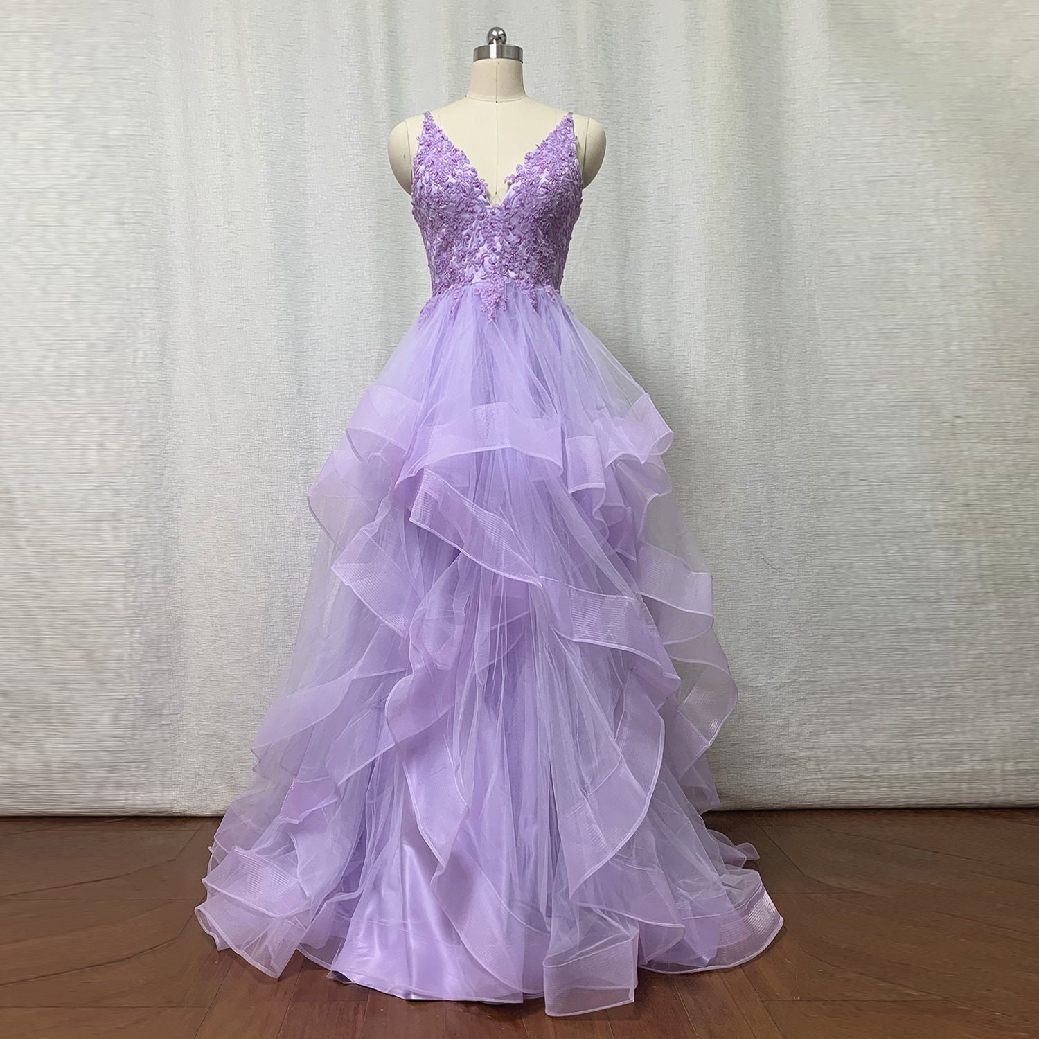 Lilac Evening Gown - Etsy Canada