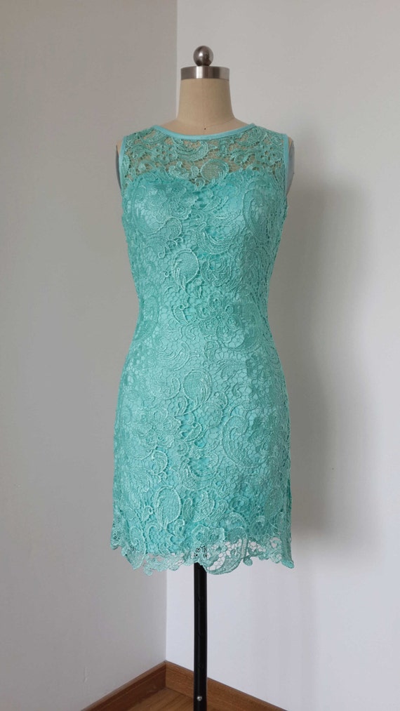 Vaina azul turquesa encaje corto dama de honor vestido - Etsy México Vaina azul turquesa encaje corto dama de honor vestido - Etsy México