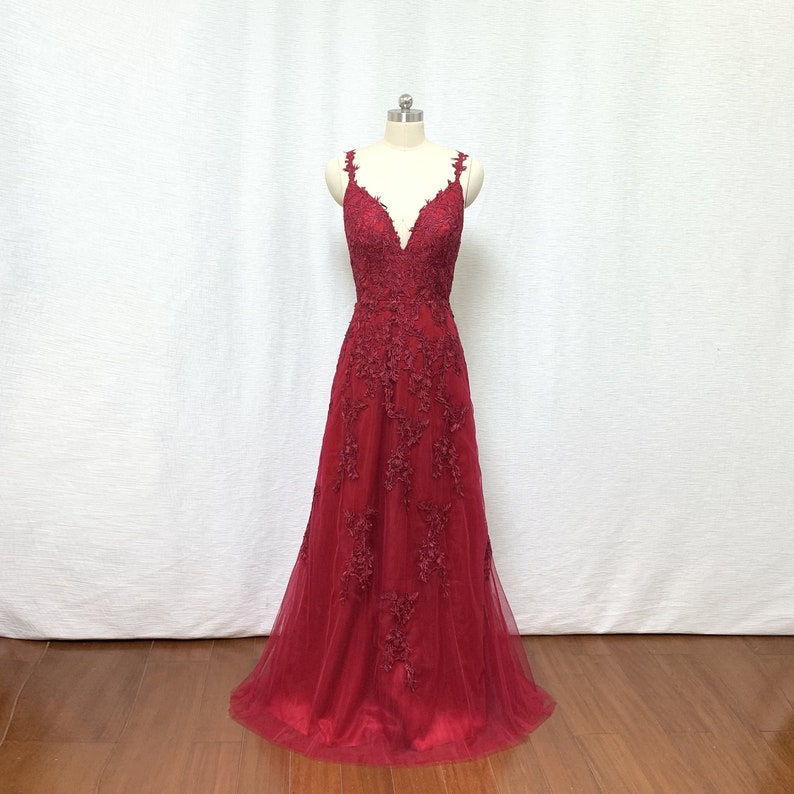 burgundy applique