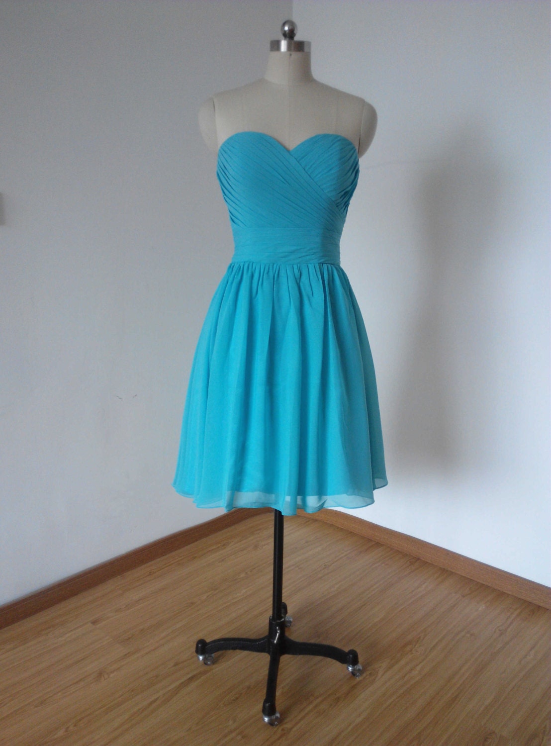 Short strapless store bridesmaid dresses
