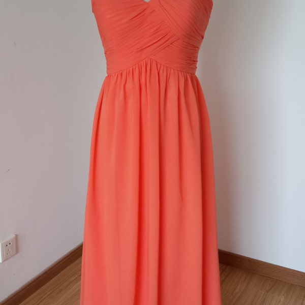 Sweethart Neck Short Bridemaid Dresses Coral