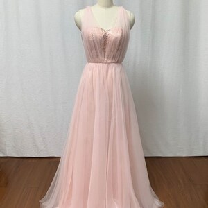 Sweetheart Rose Gold Sequin Tulle Long Convertible Bridesmaid - Etsy