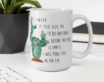 Go Sit On A Cactus Mug Gift35 Funny Cactus Mug Cacti Gift For Her Trending Mug