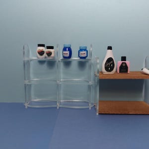One Sixth Scale, Dollhouse beauty, grooming products, Retro Mid Century replicas, miniatures