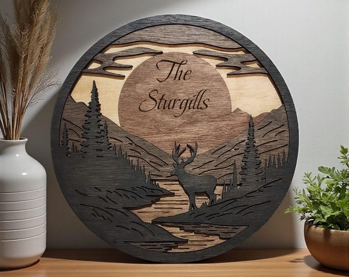 Moonlit Deer Wall Hanging