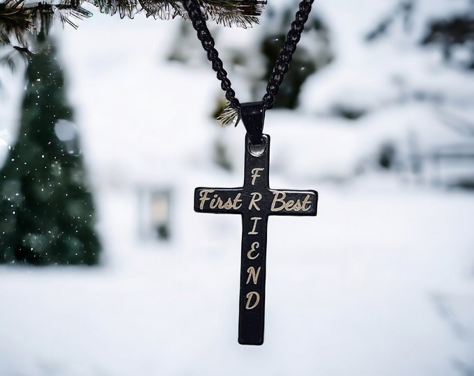 First Best Friend Cross Necklace