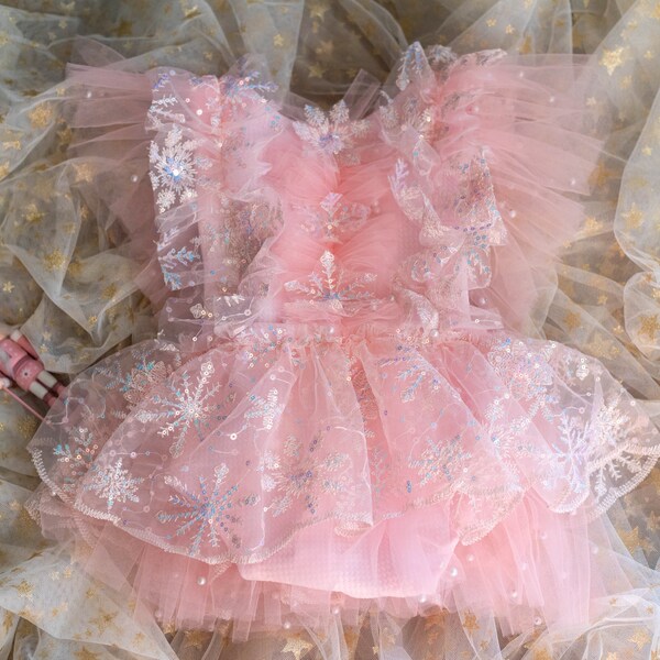 Vintage Snowflake Gradient Dress main image 1