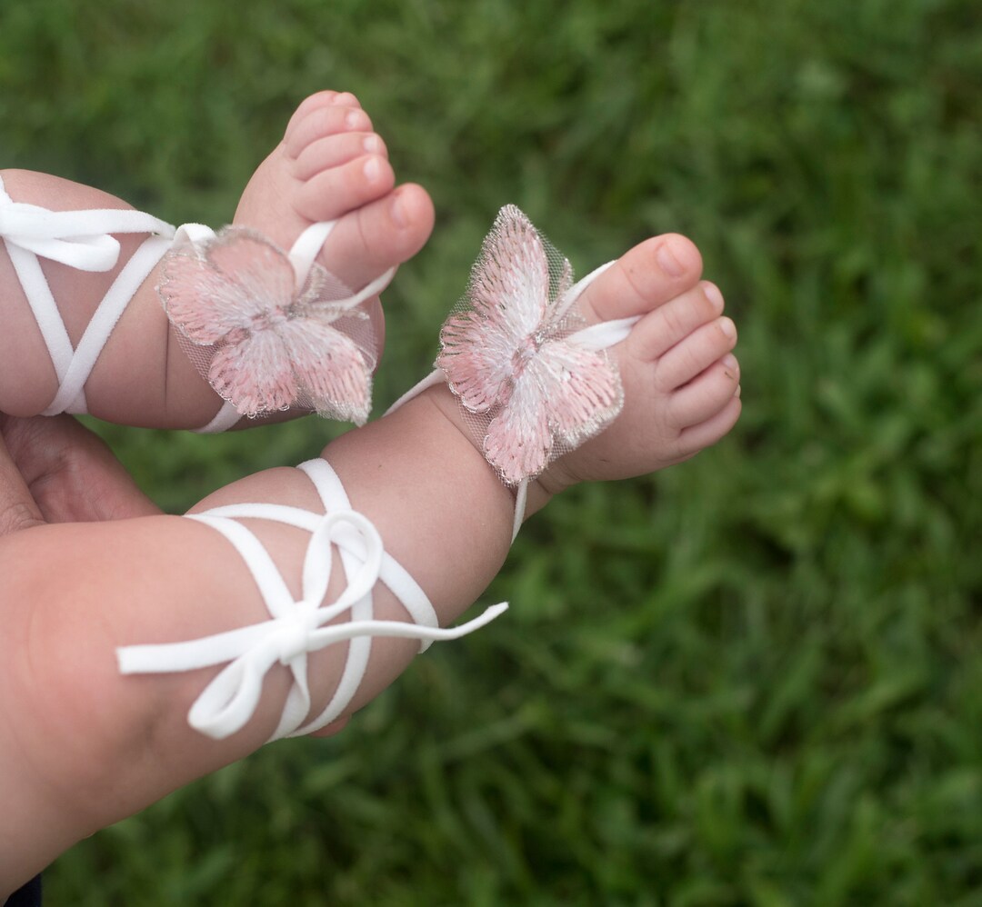 Butterfly Baby Shoes, Butterfly Barefoot, Sitter Barefoot Sandals ...