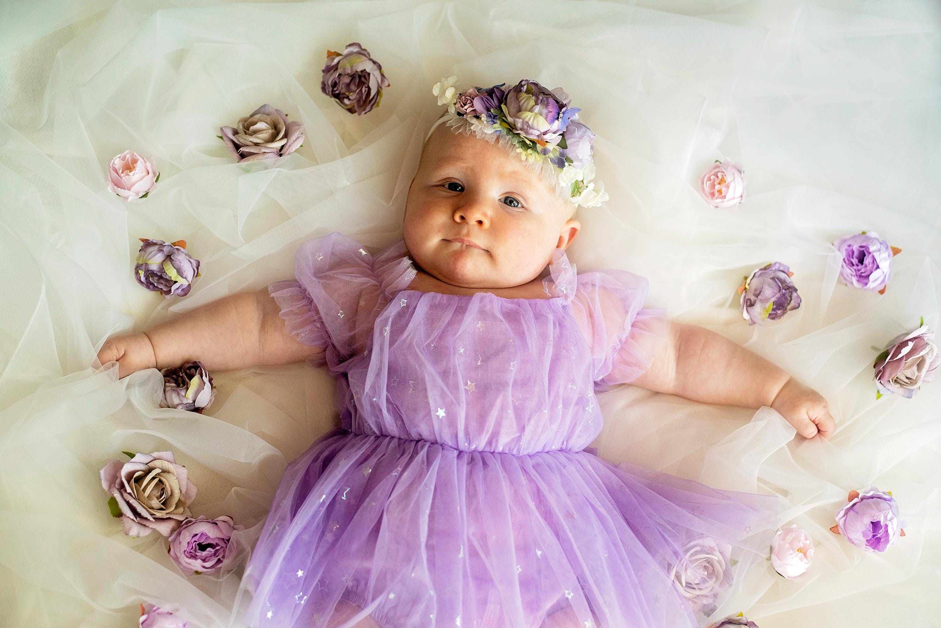 RTS, Butterfly dress, Flowers romper, Purple romper, First Birthday outfit, Ballerina baby dress, First birthday outfit, Fairy baby dress