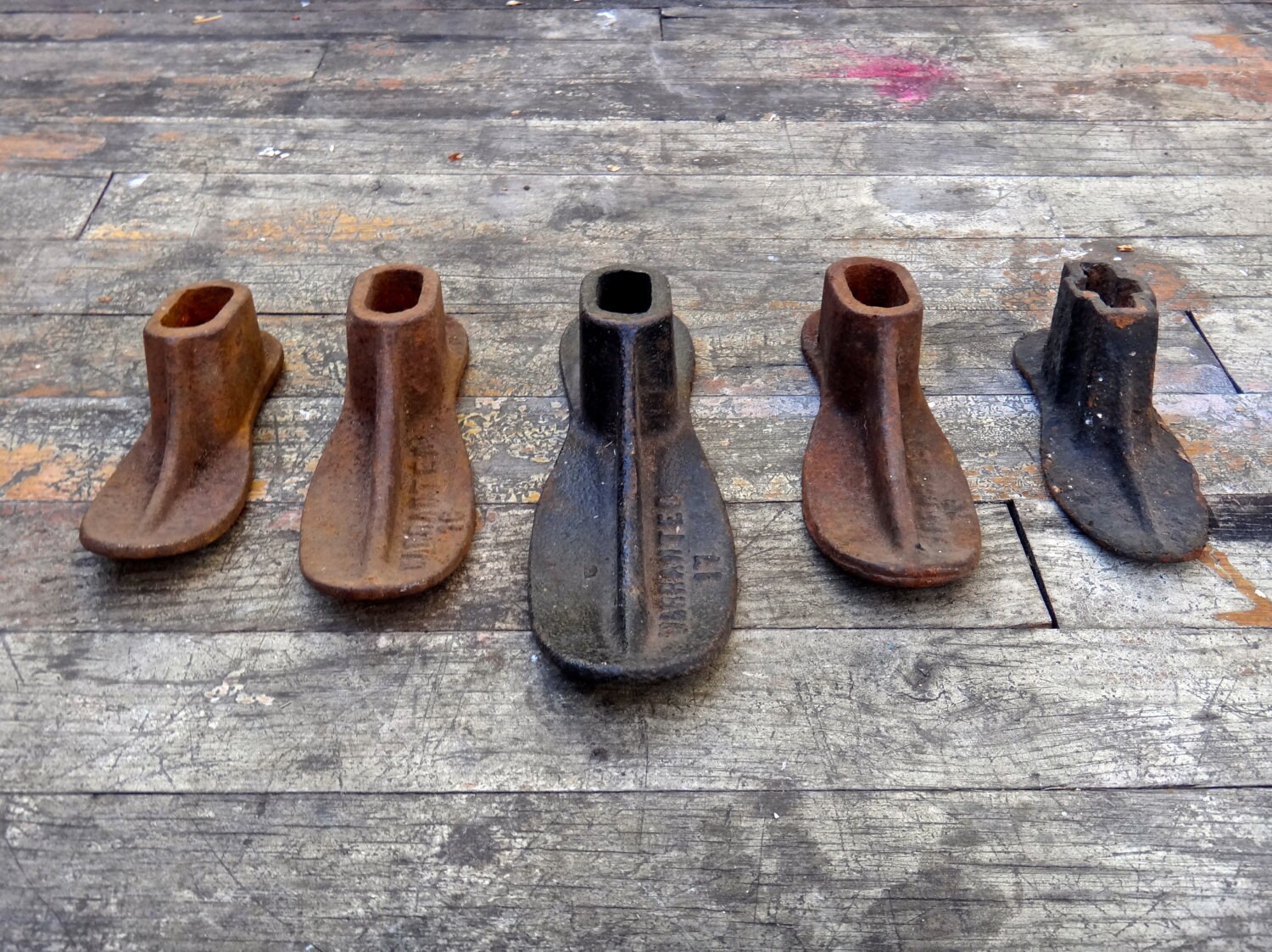 Metal Shoe Forms FIVE Metal Cobbler Forms Foot Rustic Shelf Etsy