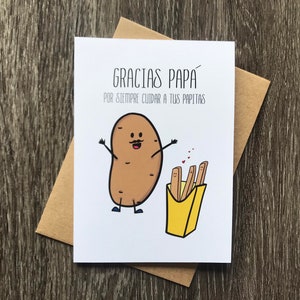 Gracias Papá, Tarjeta para papa, Dia del padre, Spanish Fathers Day Card, Español