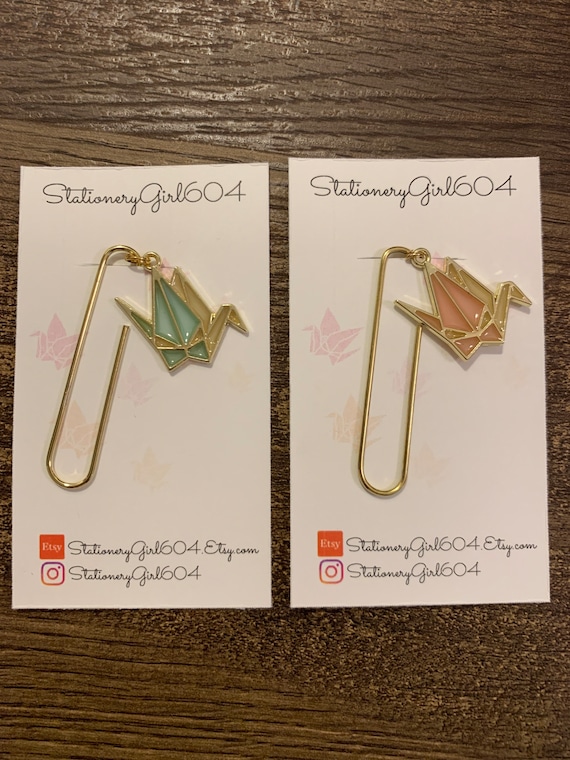 Paper Plane Brass Clip Bookmark Paper Plane Brass Clip Bookmark