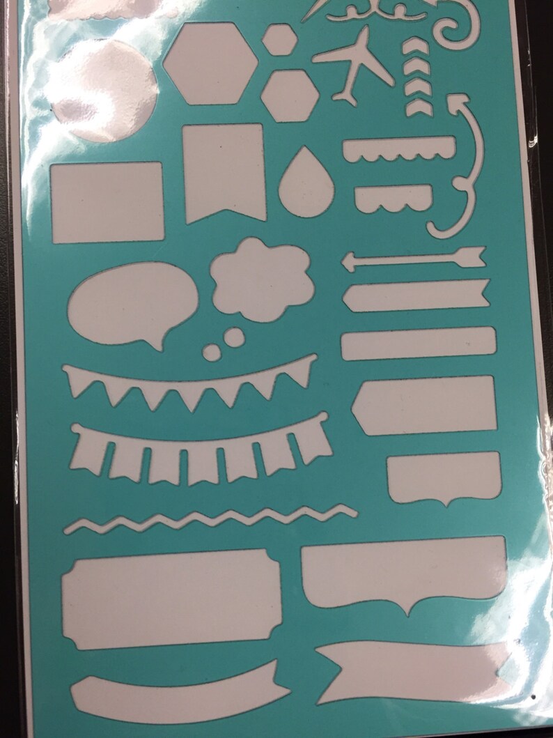 Recollections Planner Stencil/ Template for Kikki K Filofax Etsy