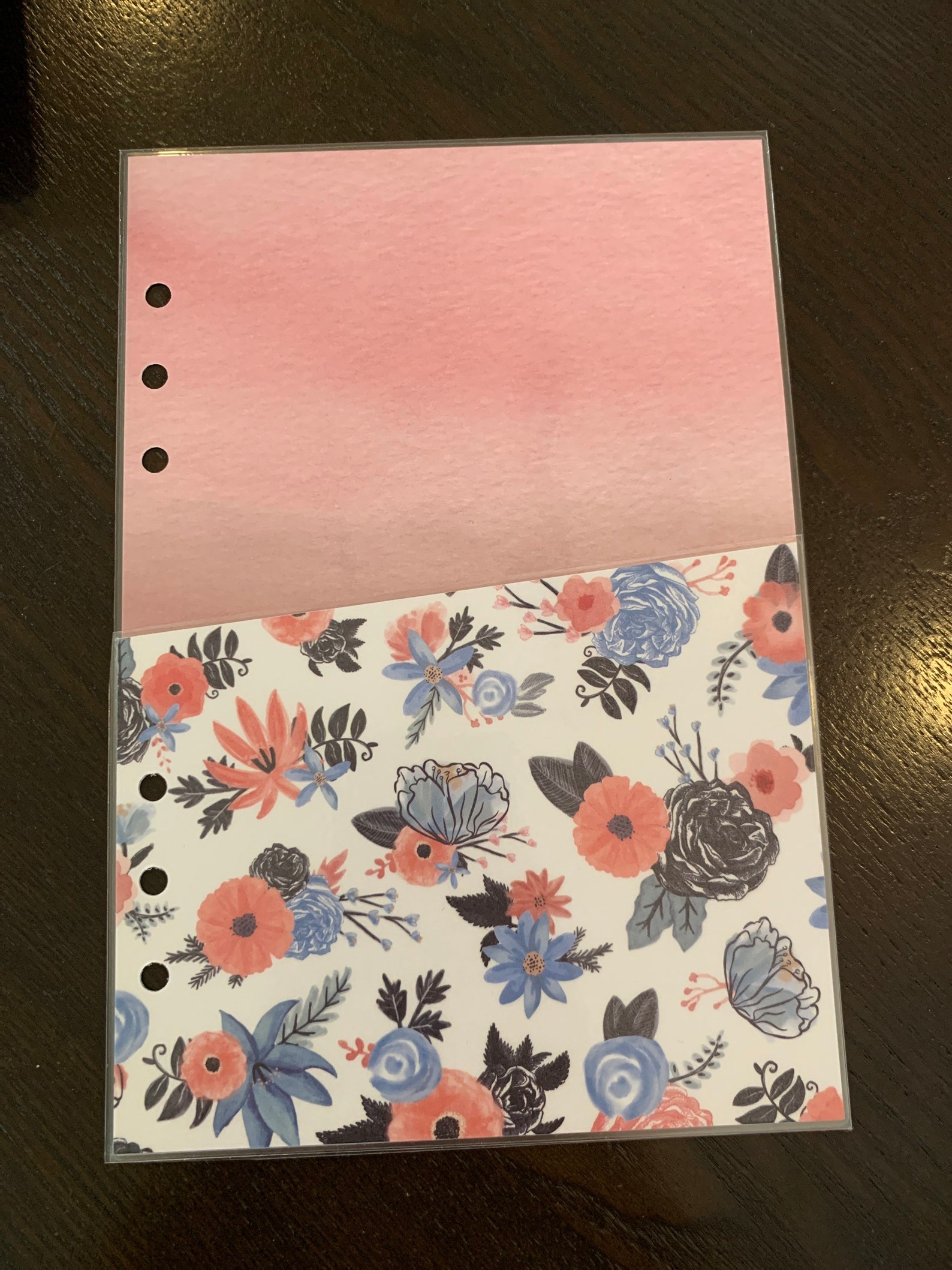 Laminated 6 Ring Binder A5 Large Sized Planner Pocket Etsy