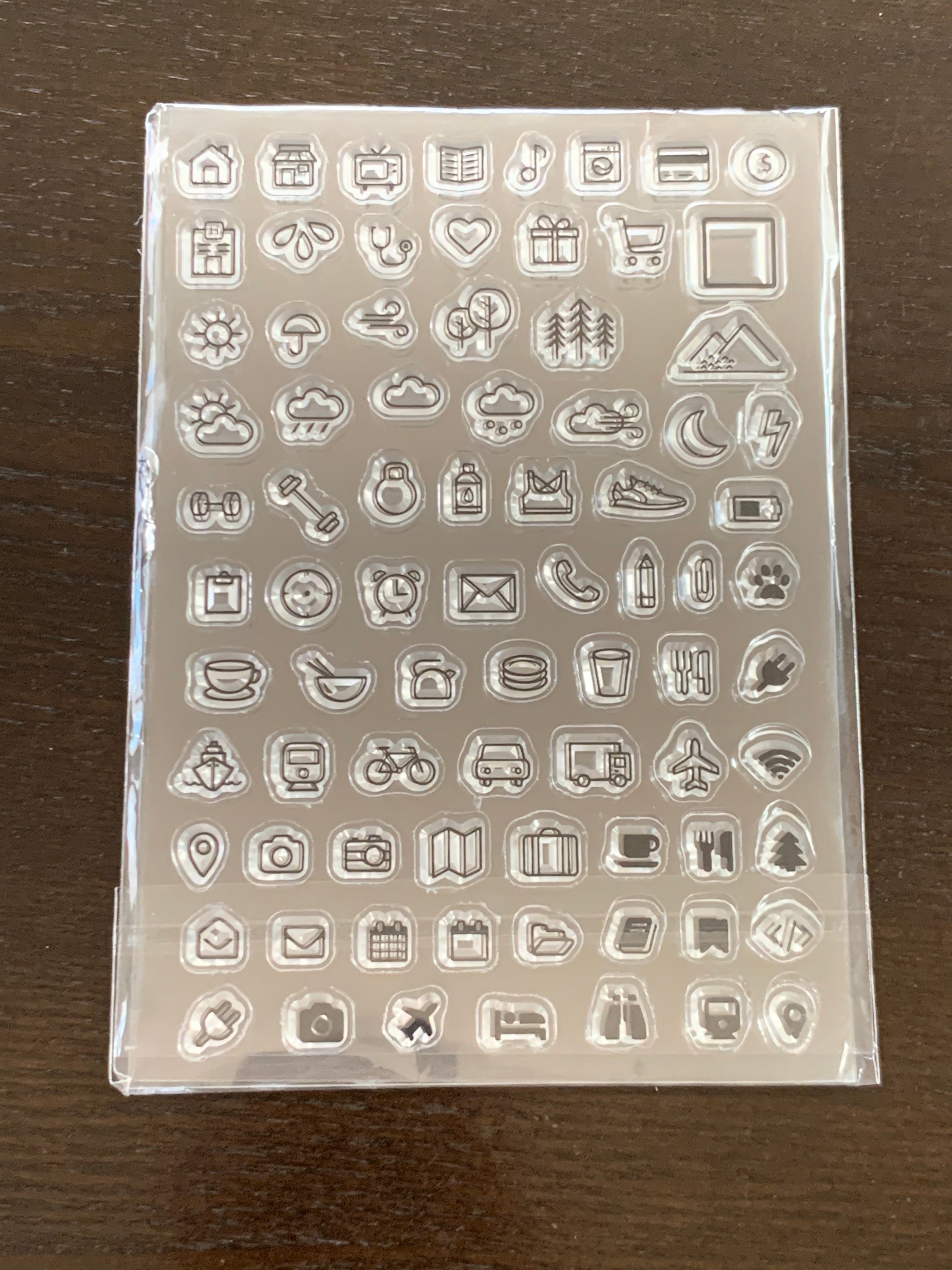Hobonichi mini weather stamps