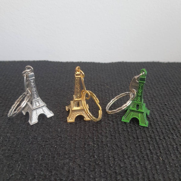 vintage tour Eiffel porte-clés miniature paris france souvenir