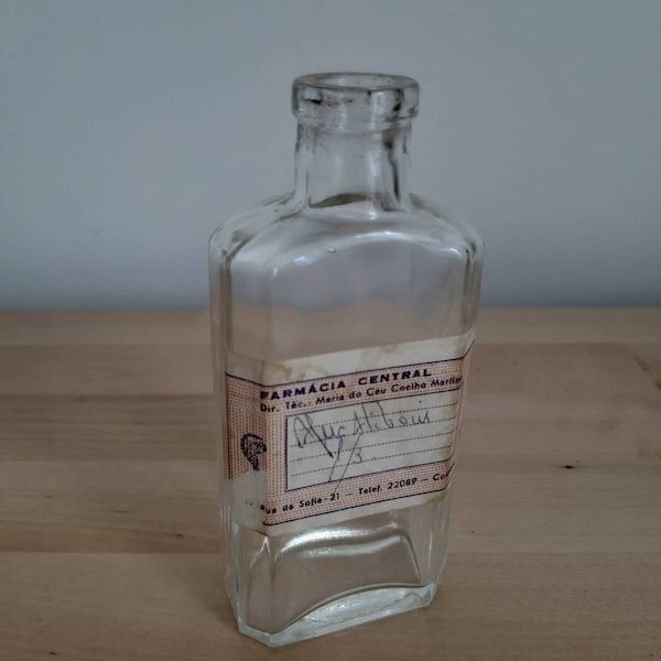 Vintage farmacia bottiglia apothecary bottiglia piccola bottiglia di medicina