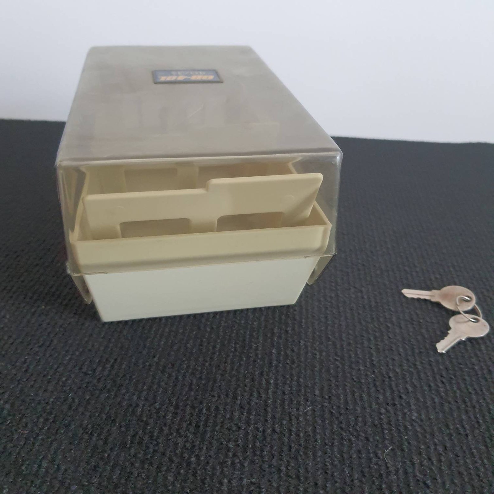 Vintage Floppy disk Box With Key Diskette Filing Box with Four Etsy