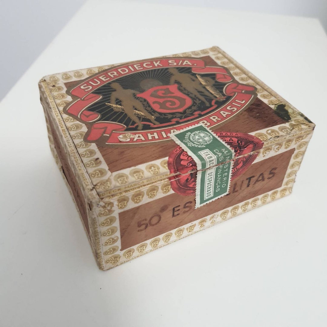 Buy Vintage Wooden Brazilian Suerdieck Cigars Cigarettes Box Cigars