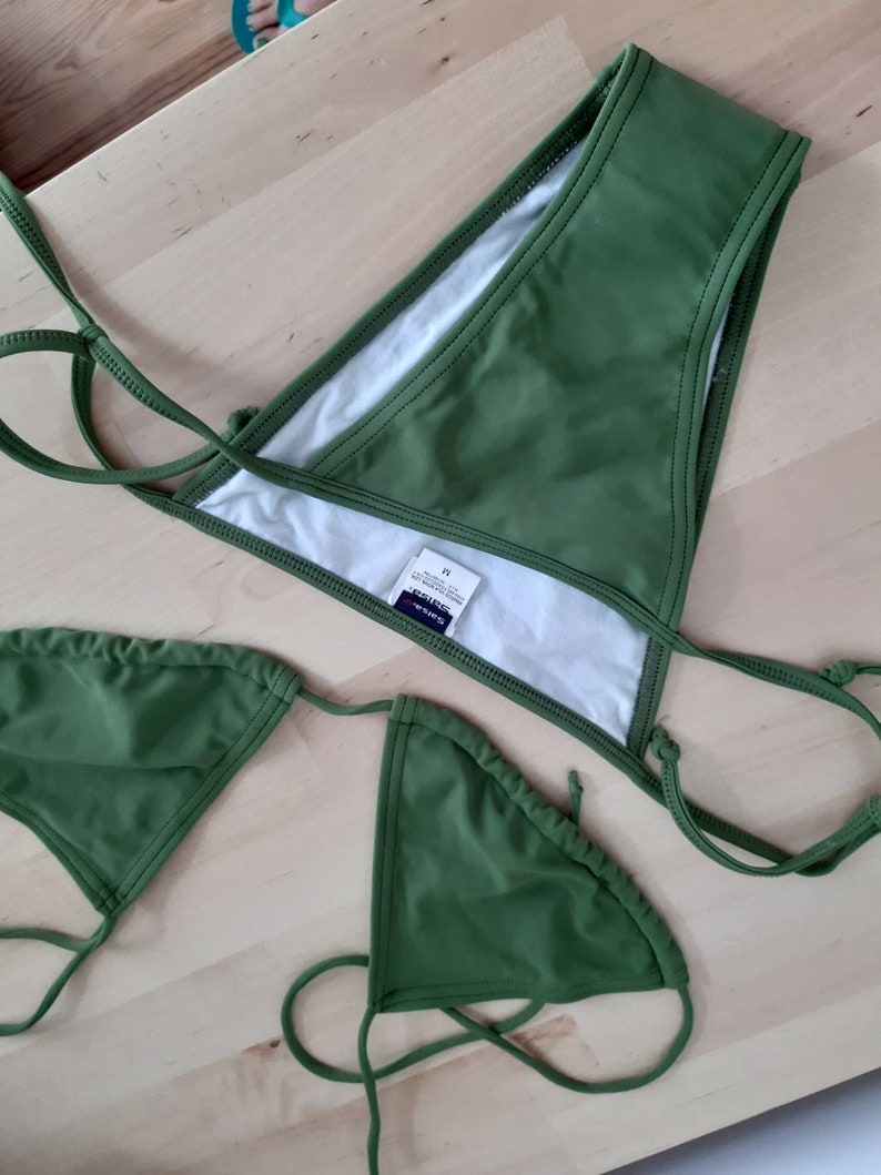 Army green NEW bikini never used by salsa triangle Brazilian size medium