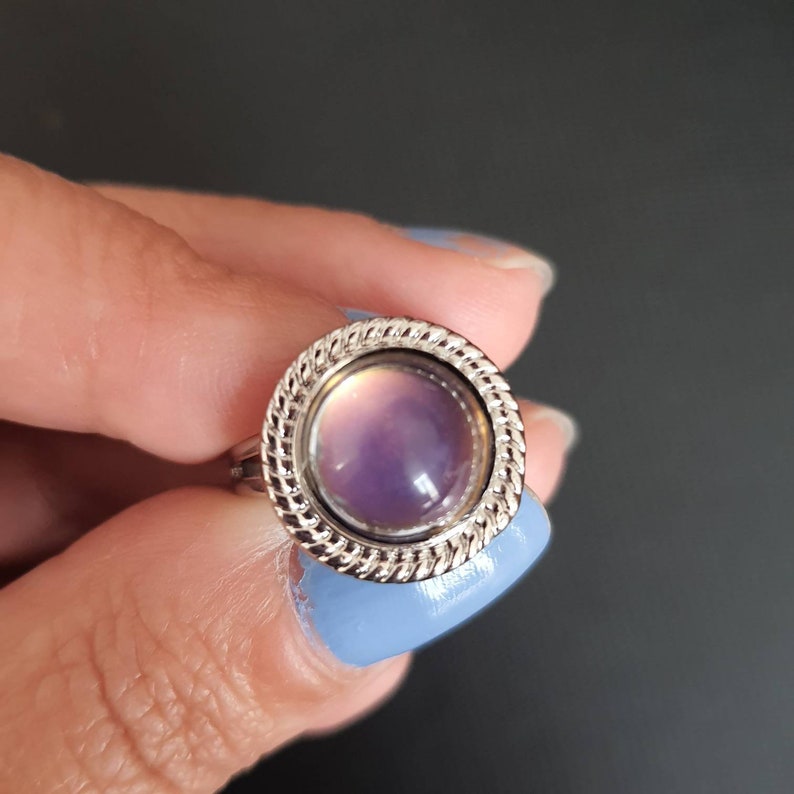Moon mood rings statement 90s ring