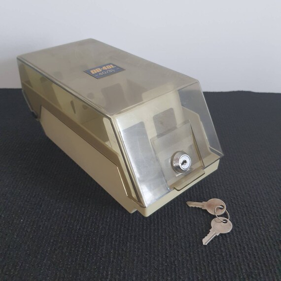 Vintage Floppy disk Box With Key Diskette Filing Box with Four Etsy