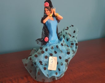 Vintage spanish dancer flamenco sevillanas made in spain dolls souvenir figurine doll