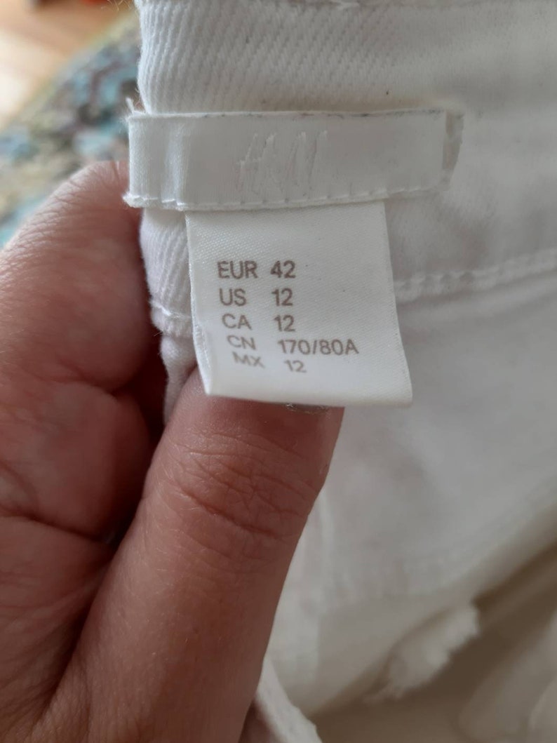 White elastic jeans white pants cotton straight jeans
