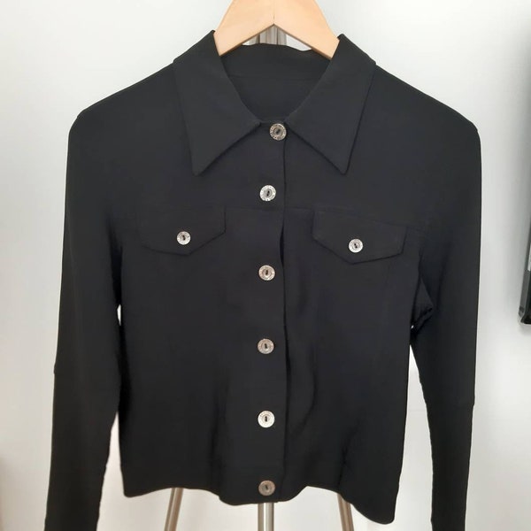 Vintage black jacket buttons