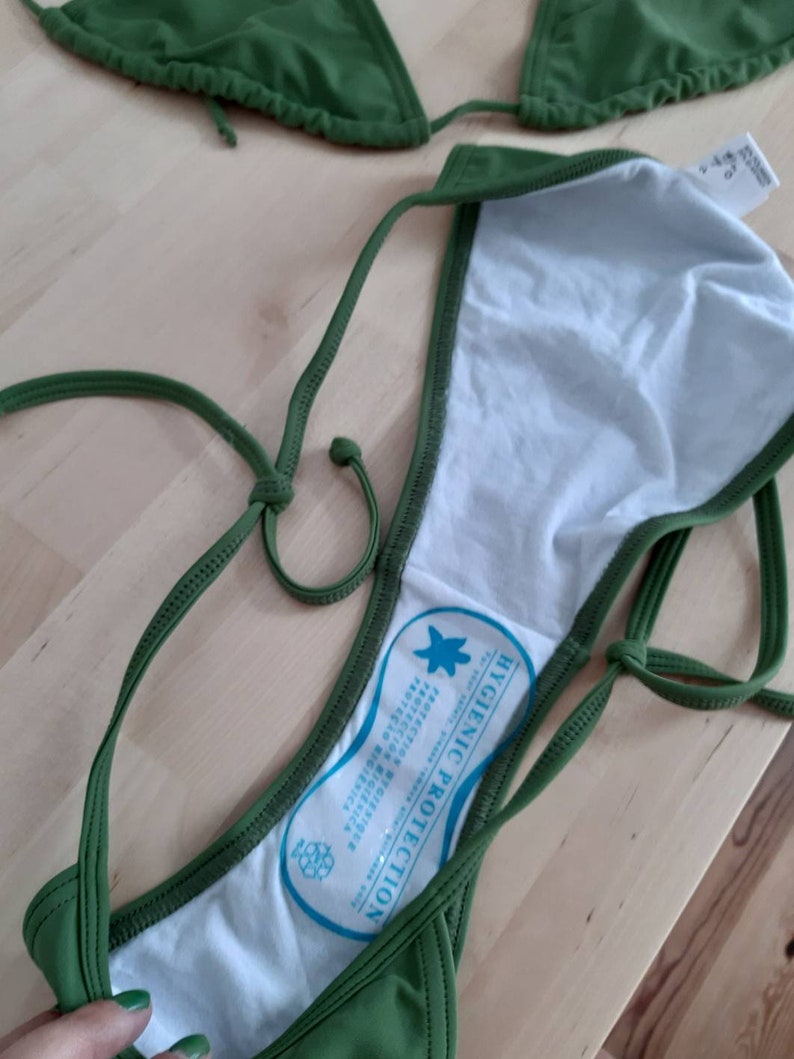 Army green NEW bikini never used by salsa triangle Brazilian size medium